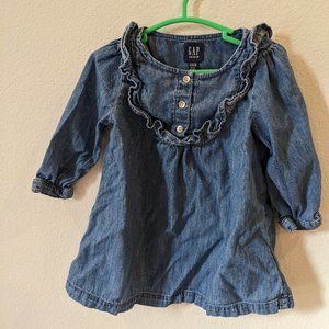 Gap baby denim dress 18M